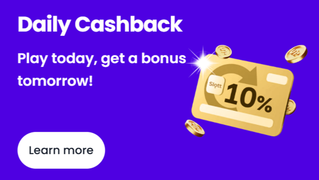slott casino daily cashback